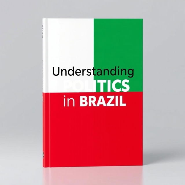 A clean and modern book cover design focused on the theme of politics in Brazil