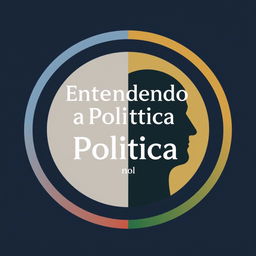 Uma capa de livro com design clean e moderno, com foco no tema da política