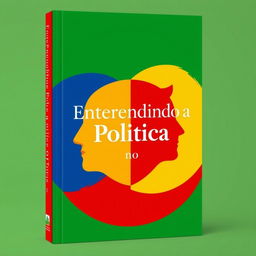 Uma capa de livro com design clean e moderno, com foco no tema da política