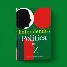 Uma capa de livro com design clean e moderno, com foco no tema da política