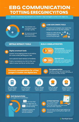 A visually appealing infographic showcasing effective communication strategies for personal interaction in the digital era