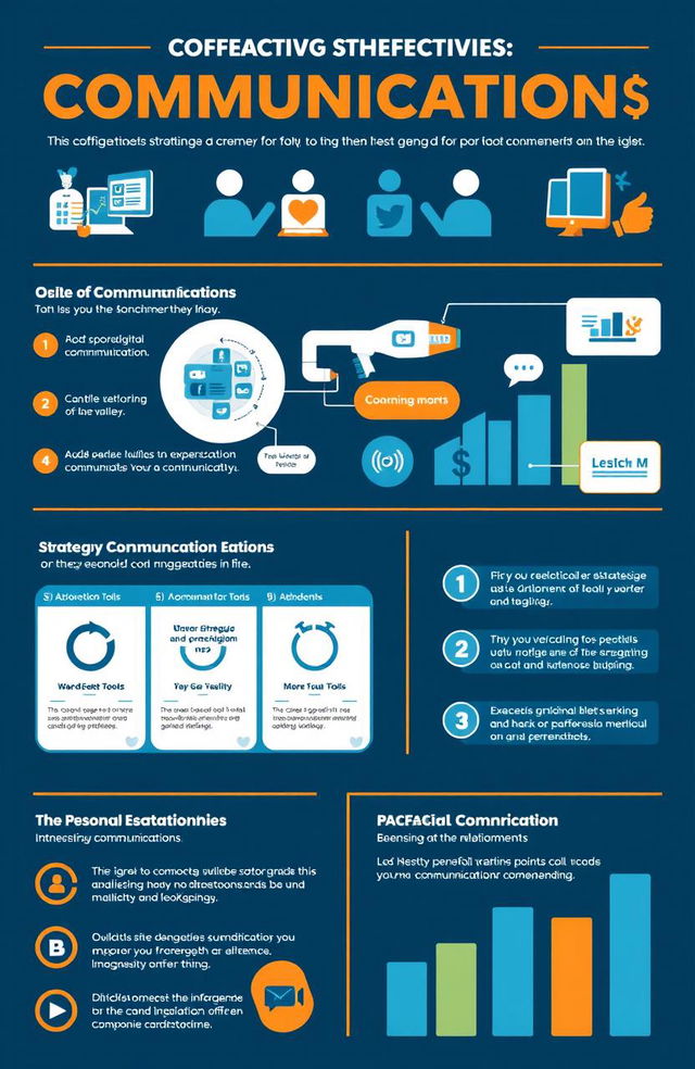 A visually appealing infographic showcasing effective communication strategies for personal interaction in the digital era