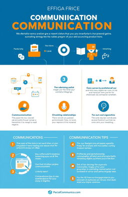 A visually appealing infographic showcasing effective communication strategies for personal interaction in the digital era