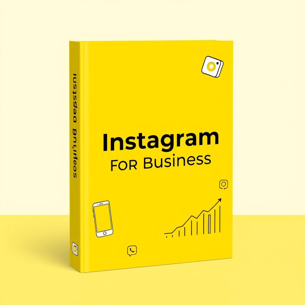 A professional cover design for a business training module titled 'Instagram for Business