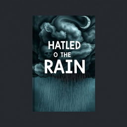 Book cover design featuring a dramatic sky that seems to express hatred towards the rain