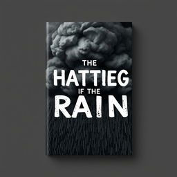 Book cover design featuring a dramatic sky that seems to express hatred towards the rain