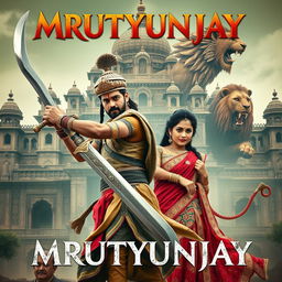 A cinematic fantasy film poster titled 'MRUTYUNJAY'