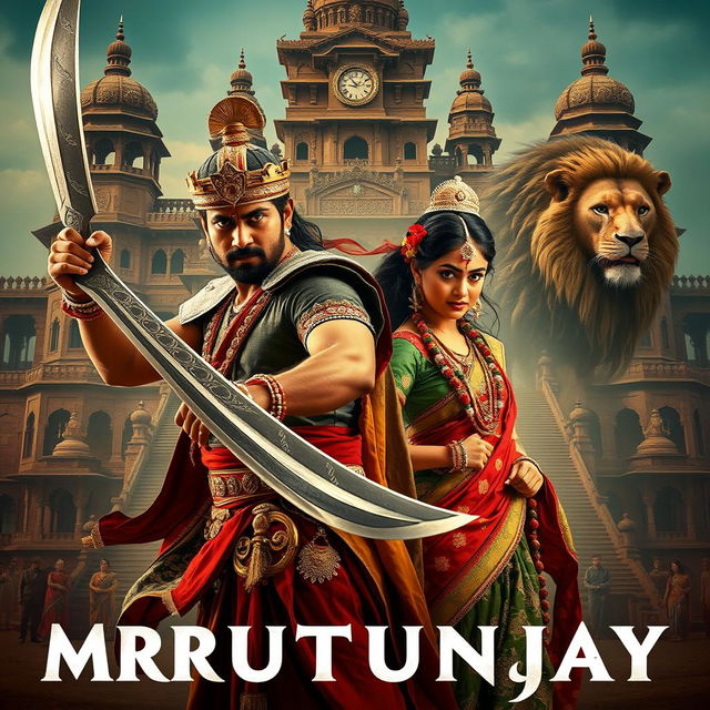 A cinematic fantasy film poster titled 'MRUTYUNJAY'