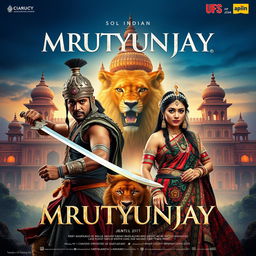 A cinematic fantasy film poster titled 'MRUTYUNJAY'