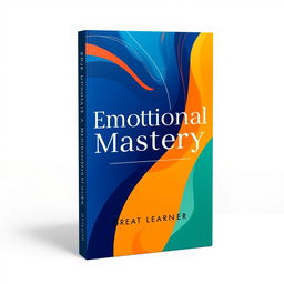 A modern book cover design for the title 'Emotional Mastery' by Great Learner