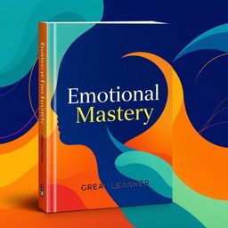 A modern book cover design for the title 'Emotional Mastery' by Great Learner