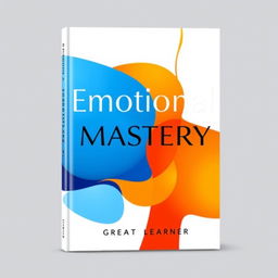 A modern book cover design for the title 'Emotional Mastery' by Great Learner