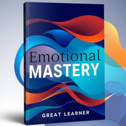 A modern book cover design for the title 'Emotional Mastery' by Great Learner