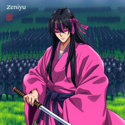 A dark fantasy anime cover titled "zeniyu"