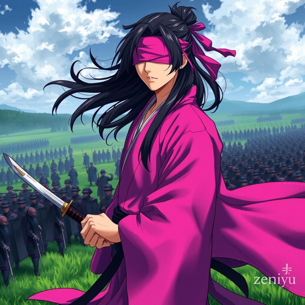 A dark fantasy anime cover titled "zeniyu"