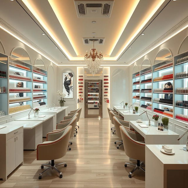 a nail salon measuring 4