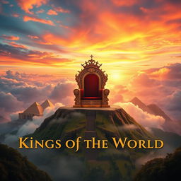 A grandiose and majestic landscape depicting the concept of 'Kings of the World'