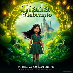 A captivating movie poster for the film titled 'Giada y el laberinto'