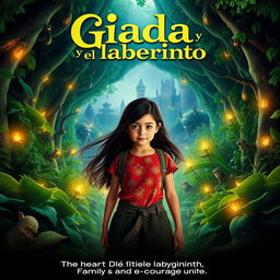 A captivating movie poster for the film titled 'Giada y el laberinto'