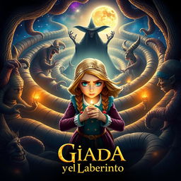 A captivating movie poster for 'Giada y el Laberinto'