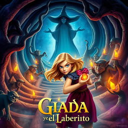 A captivating movie poster for 'Giada y el Laberinto'