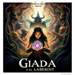 A stunning movie poster for 'Giada y el Laberinto'