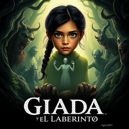 Un cautivador cartel de cine para la película titulada 'Giada y el Laberinto'