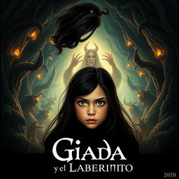 Un cautivador cartel de cine para la película titulada 'Giada y el Laberinto'