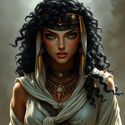 A female character inspired by ancient Egypt, portrayed as a thief and vampire