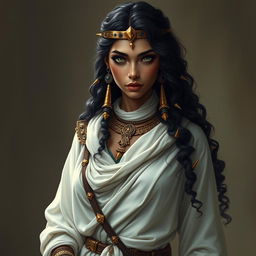 A female character inspired by ancient Egypt, portrayed as a thief and vampire