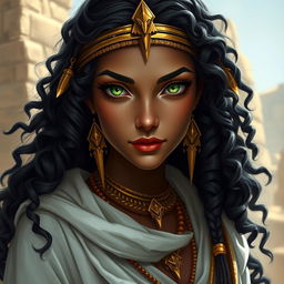 A female character inspired by ancient Egypt, depicted as a thief and vampire