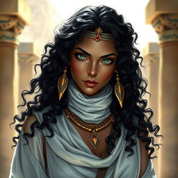 A female character inspired by ancient Egypt, depicted as a thief and vampire