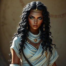 A female character inspired by ancient Egypt, depicted as a thief and vampire