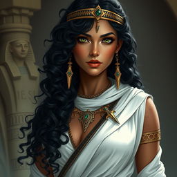 A female character inspired by ancient Egypt, depicted as a thief and vampire