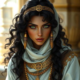 A female character inspired by ancient Egypt, portrayed as a thief and a vampire