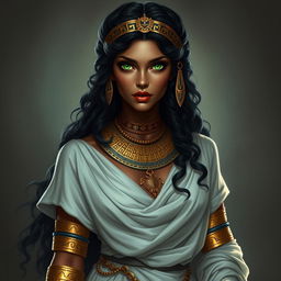 A female character inspired by ancient Egypt, portrayed as a thief and a vampire