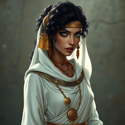 A female character inspired by ancient Egypt, portrayed as a thief and a vampire