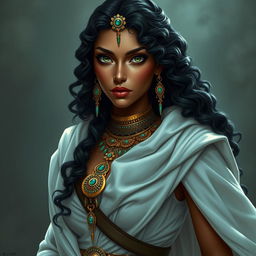 A female character inspired by ancient Egypt, depicted as a thief and vampire