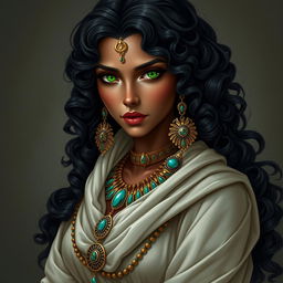 A female character inspired by ancient Egypt, depicted as a thief and vampire