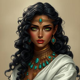 A female character inspired by ancient Egypt, depicted as a thief and vampire