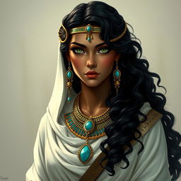 A female character inspired by ancient Egypt, depicted as a thief and vampire