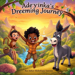 A captivating scene from the animated adventure 'Adeyinka's Dreaming Journey' by author Mobolaji Subair