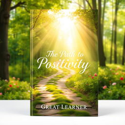 A captivating book cover design for 'The Path to Positivity' by Great Learner