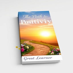 An inspiring book cover design for 'The Path to Positivity' by Great Learner