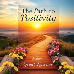 An inspiring book cover design for 'The Path to Positivity' by Great Learner