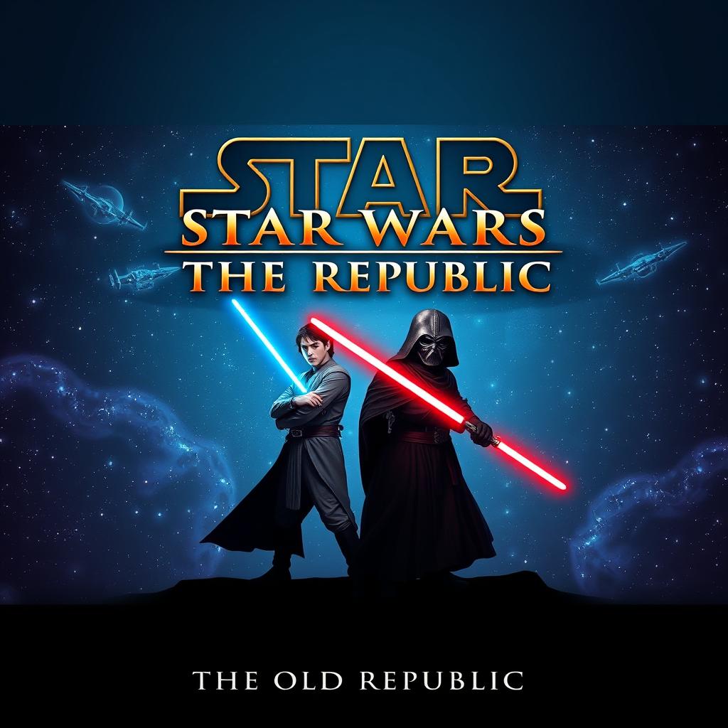 An engaging YouTube thumbnail inspired by 'STAR WARS The Old Republic'