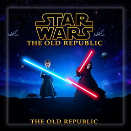 An engaging YouTube thumbnail inspired by 'STAR WARS The Old Republic'