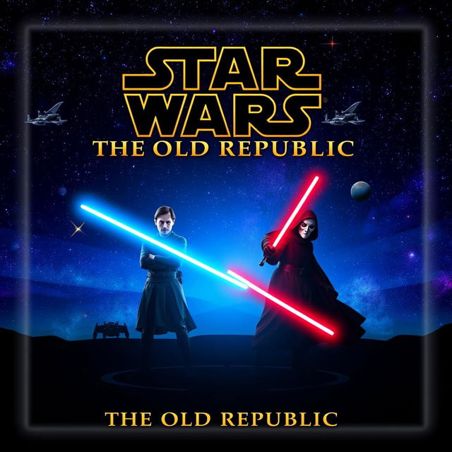 An engaging YouTube thumbnail inspired by 'STAR WARS The Old Republic'