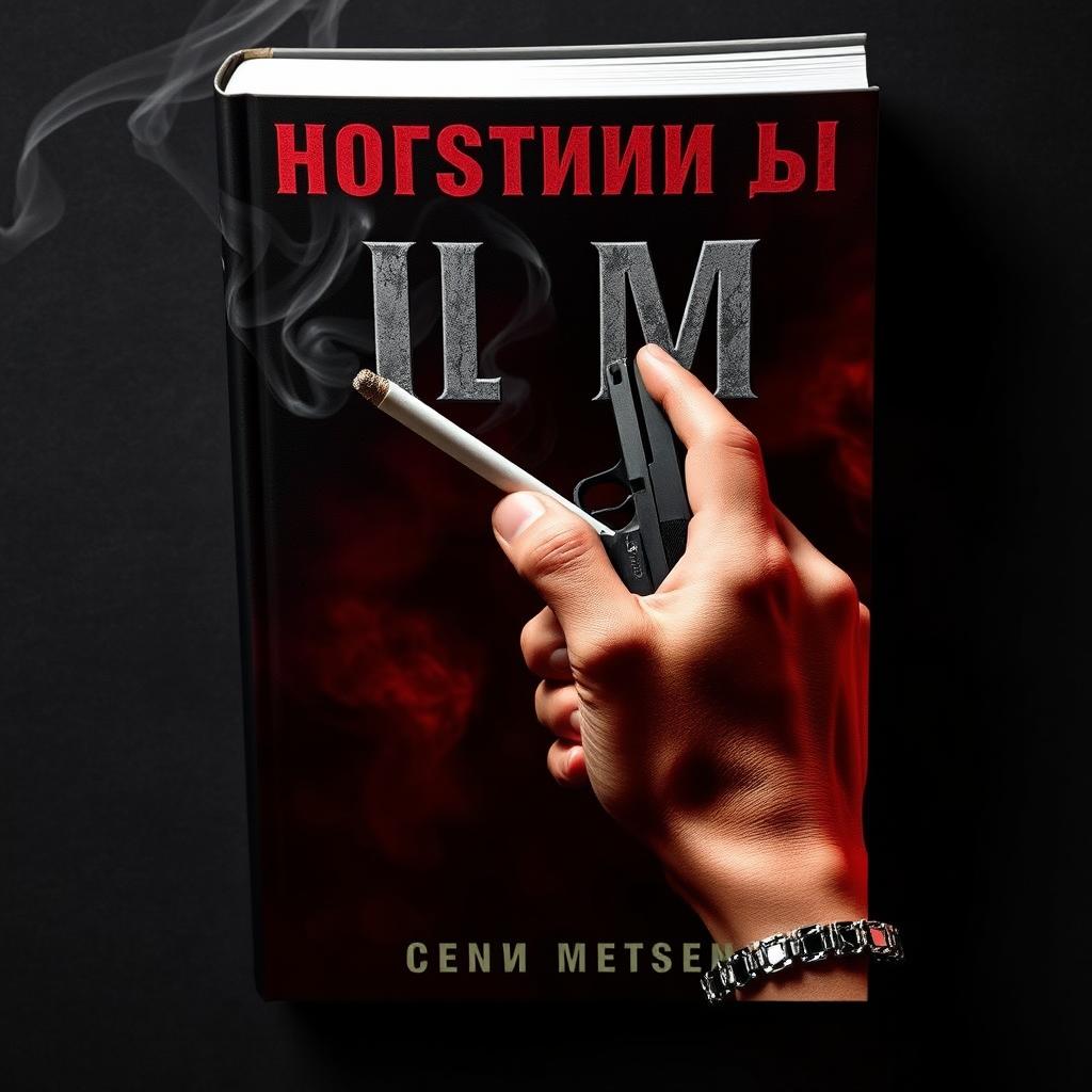 An intriguing book cover for 'Корыстный Джим', an 18+ mafia-themed novel