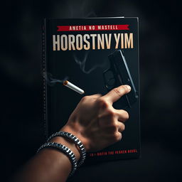 An intriguing book cover for 'Корыстный Джим', an 18+ mafia-themed novel